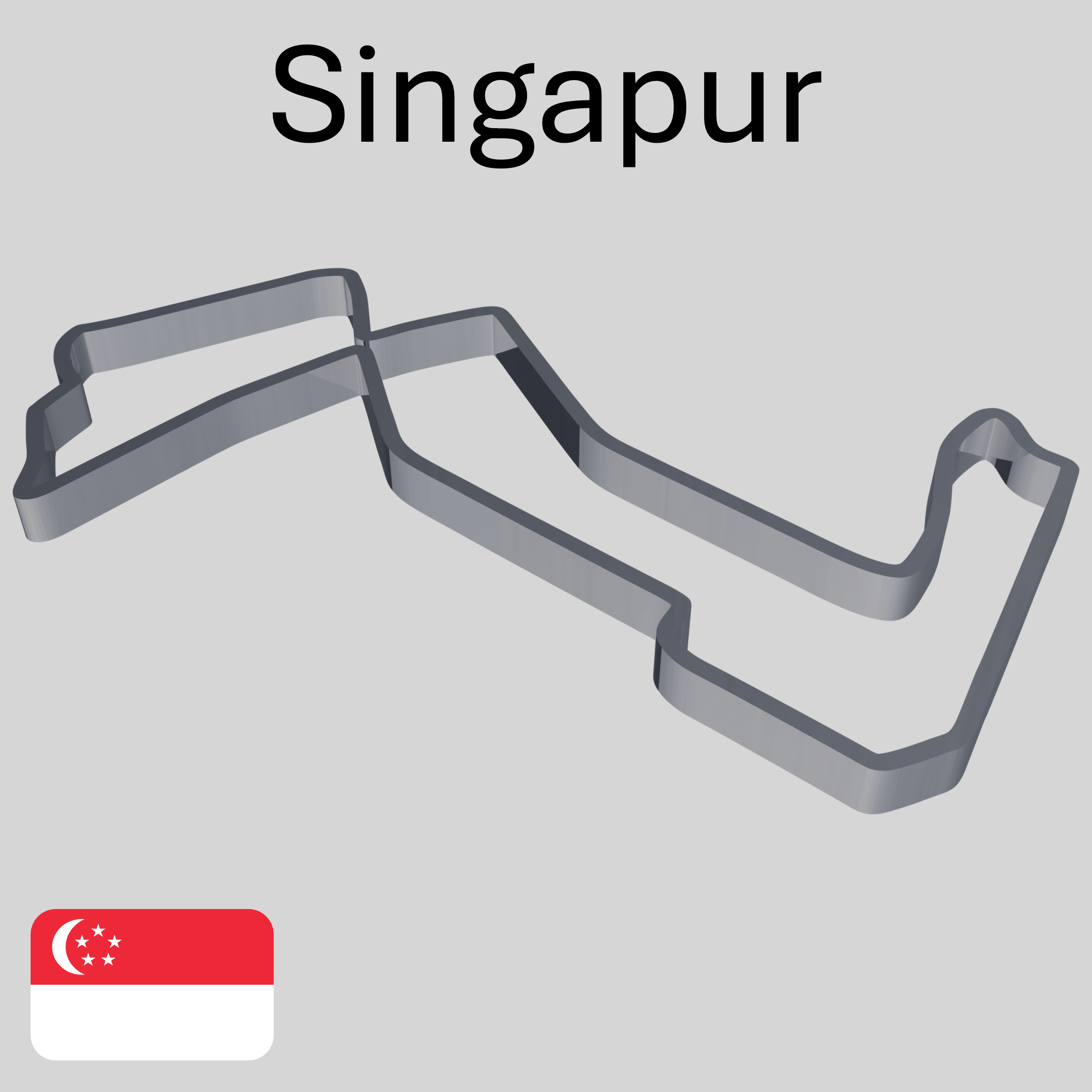 Singapur – Streckenkarte
